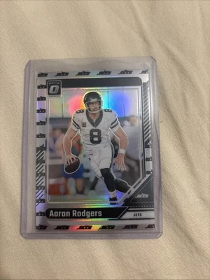 2024 Optic Aaron Rodgers Jets Logo Card /32 - Image 1 of 3