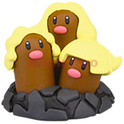 Pokemon Sun Moon Alola Ippai Collection: Alolan Dugtrio 1.3" Inch Figure - Image 1 of 3