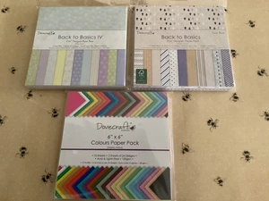 Dovecraft 6” x 6” Designer Scrapbooking Paper Pads x 3 - Picture 1 of 4