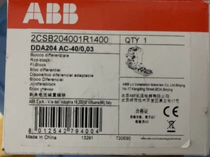 1PC ABB DDA204 AC-40/0,03 - RCD Block 2CSB204001R1400 for MCBs S200 series - Picture 1 of 2
