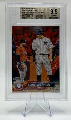 2018 Topps Update Independence Day /76 Game For Everyone Altuve  / Judge BGS 9.5 - Image 1 of 2