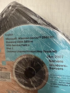 Microsoft Windows Server 2003 R2 Standard 32bit Edition Disc - Picture 1 of 1