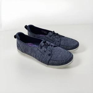 Skechers dunkelblau Strick Textil Goga Mat Air Cooled Innensohle Damengröße 6,5M neu - Bild 1 von 5