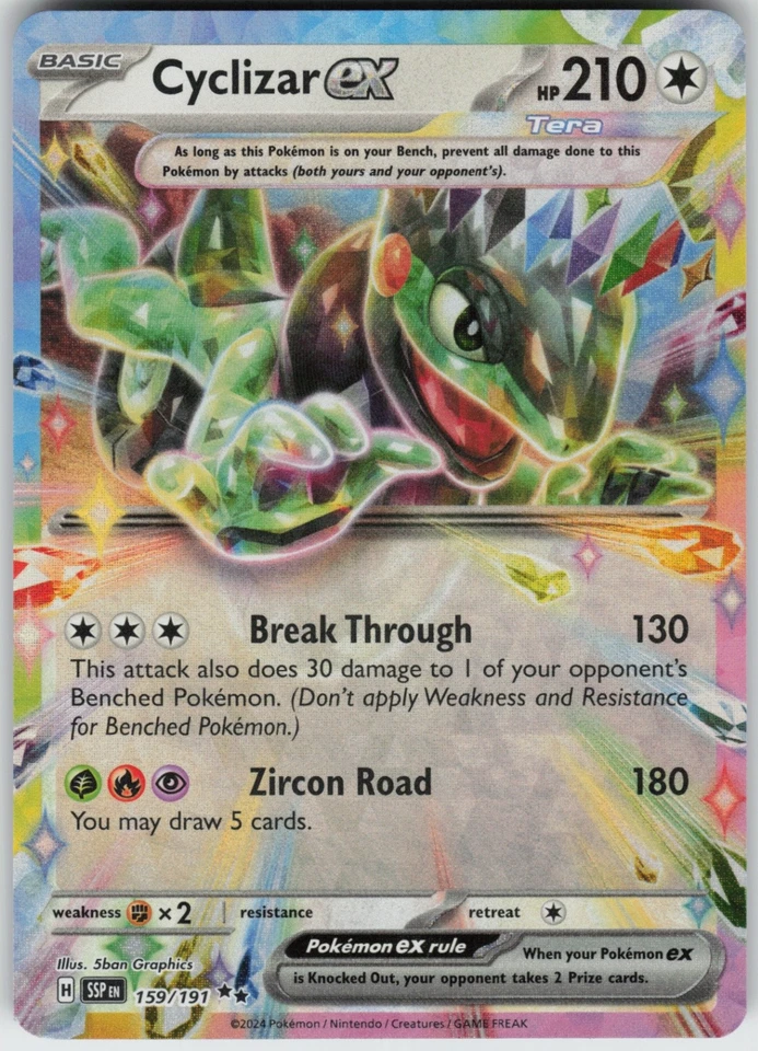 UR-01 Holo Cyclizar ex - 159/191 Double Rare SV08: Surging Sparks - Image 1 of 1