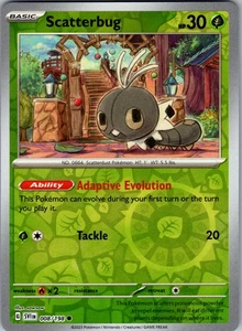 Scatterbug 008/198 Reverse Holo SV01: Scarlet & Violet Base Set Common NM - Picture 1 of 2