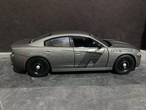 NJSP 1:24 Scale Die-Cast 2023 Dodge Charger Gray Ghost Unit - Picture 1 of 5