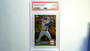 2011 Topps Chrome Baseball - Freddie Freeman ROOKIE PSA 10 #173 - Bild 1 von 2