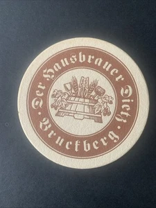 Vintage German Beer Mat Coaster Cardboard Brewery Hausbrauer Dietz in Bruckberg - Picture 1 of 4