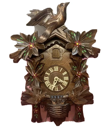 German Black Forest Wood Cuckoo Clock  Made In Germany Vintage Cover