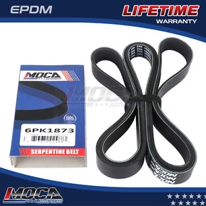 Cinturón Serpentine apto para 04-08 Chevrolet Aveo 1.6L 1.8L Toyota Audi A4 6PK1873 - Imagen 1 de 12