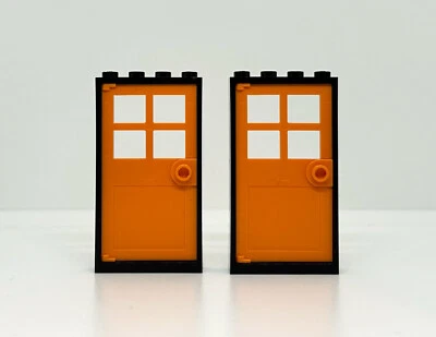 Lego Puerta Naranja Marco Negro Set Halloween Foto 1 de 4