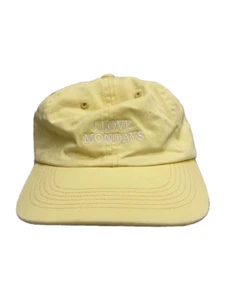 Jjjjound I Love Mondays Cap Free Cotton yellow Men's AEw59 from japan used - Picture 1 of 5