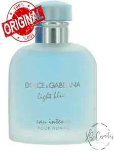 Dolce & Gabbana light blue EAU INTENSE Pour Homme 3.3 oz EAU D'PARFUM  NEW UNBOX - Picture 1 of 1