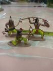 Lot De Figurines Vintage Amérindiennes 1 Bow And Flèche & 2 Spearman