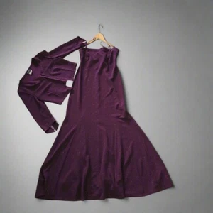Staxs Purple Maxi Dress with Bolero Jacket - Size: Dress AU 10 / Bolero AU 12 - Bild 1 von 17
