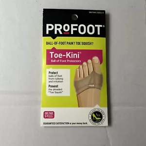 PROFOOT Zehenpartie-Kini Fußballprotektoren für Arbeit Fitnessstudio Tanz Größe 5-9 - Bild 1 von 2