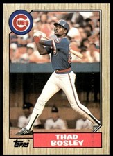 1987 Topps Baseball Card Thad Bosley Chicago Cubs #58