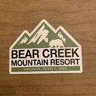 Bear Creek Mountain Resort Macungie PA Ski Resort Decal Vinyl Sticker 4”x 3.5”
