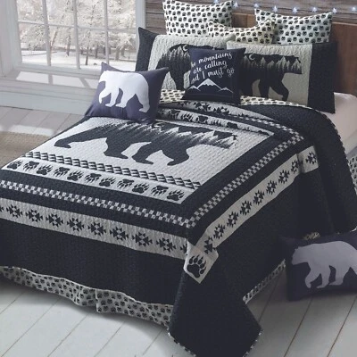 Virah Bella - Moon Bear - Lightweight Reversible Quilt Set w/ Matching Shams - Image 1 of 4