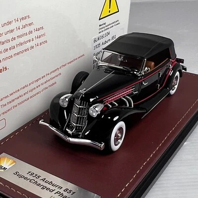 Sello 1/43 GLM 1935 castaño rojizo 851 supercargado techo cerrado negro GLM161104 Foto 1 de 2