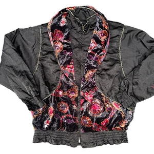Lavon Full Zip Vintage Crazy Nylon Jacket Retro Kath Kim Style Coat Size L - Picture 1 of 13