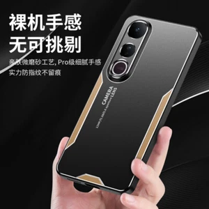 Para ViVO V50 Lite, Lujo Metal Aluminio Armadura Hybird Suave Parachoques Estuche Cubierta - Imagen 1 de 12