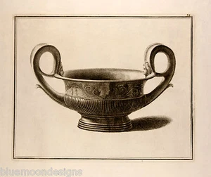 William Hamilton 1801 D'Hancarville Antik Greek Vase Kantharos Trinkgefäß Wein - Picture 1 of 3