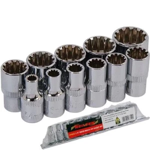 Neilsen metrisch SAE Multi Fit Steckdosen 4 mm - 14 mm Steckschlüsselsatz in 11 Stck. 1/4 Zoll Antrieb  - Bild 1 von 3