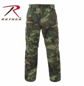 Mens Paratrooper 8 Pocket Vintage-Military Style Camo Cargo Pants Rothco Large - Picture 1 of 15