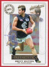 2001 AFL AUTHENTIC (2000 ALL AUSTRALIAN) CARD - AA5 Brett RATTEN (CARLTON)