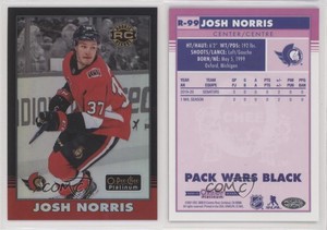 2020-21 O-Pee-Chee Platinum Retro Rainbow Black Pack Wars Josh Norris Rookie RC