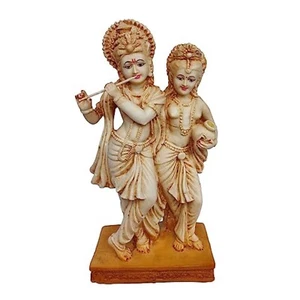 Estatua de dios hindú Radha Krishna Murti ídolo pieza de exhibición regalos estatuilla decorativa - Imagen 1 de 5