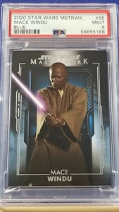 Mace Windu - 2020 Star Wars Masterwork Blue #66 PSA 9 - Picture 1 of 2