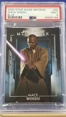 Mace Windu - 2020 Star Wars Masterwork Blue #66  PSA 9    - Image 1 of 2