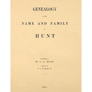 Genealogy of the Name and Family of Hunt - Bild 1 von 1