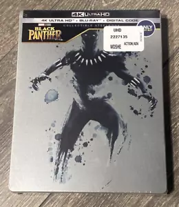 Marvel Black Panther 4k 2-Discs Bluray BestBuy Steelbook Limited Edition NEW - Picture 1 of 2