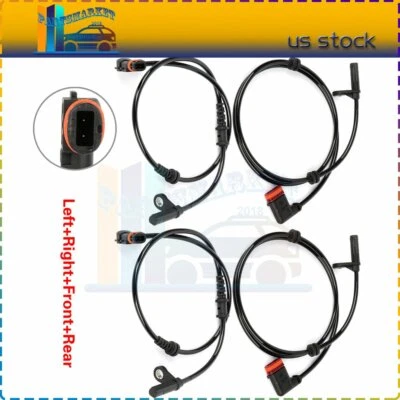 4x Front Rear ABS Wheel Speed Sensor Assembly Fits 2010-2011 Mercedes-Benz C350 - Image 1 of 4