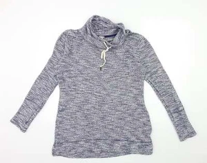 Merona Womens Blue Cotton Blend Sweatshirt Size M - Picture 1 of 12