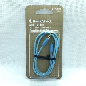 RADIOSHACK_3-FOOT_(3.5mm) VERY WELL MADE_ BRAIDED DURABLE_AUDIO_CABLE_STEREO - Picture 1 of 2