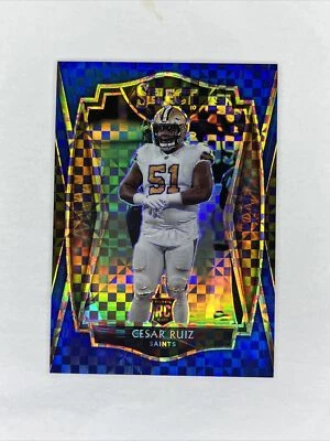 2020 Select #191 Cesar Ruiz Blue Checker PRIZM 103/149 RC Rookie Saints - Image 1 of 2