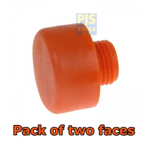 2 x Thor 412PF 38mm spare replacement plastic faces for THO412 hammer (Pair) - Picture 1 of 2