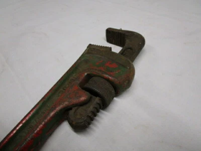 老式 Ridge Tool Co. 910 RIDGID 10 英寸老式可调节新月扳手锻造  — 第 1/4 张图片