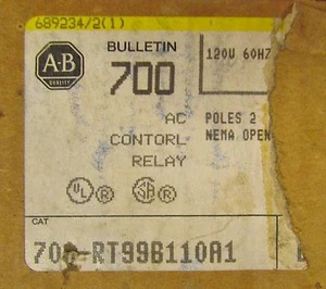 ALLEN BRADLEY Bulletin 700 Timing Relay 110/120VAC 700 RT99B110A1 - Picture 1 of 3