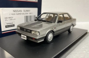 Hi Story HS146GY Nissan Sunny 1500 Super Saloon JDM 1987 scale model car resin - Picture 1 of 5