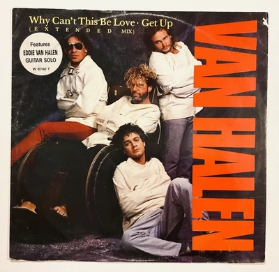 1986 UK VAN HALEN WHY CAN’T THIS BE LOVE (Extended Mix) 12” Vinyl  PRS PRESS VG+ - Image 1 of 4