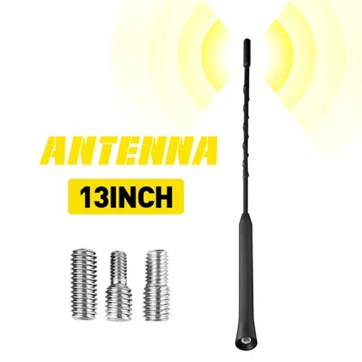 13" AM FM Radio Antenna for Jeep Wrangler JK JL 2007-2018 Rugged Ridge US - Image 1 of 4