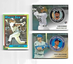 Lotto carte medaglione giocatore commemorativo Topps! Bellinger /50! - Robert RC-Sosa! - Foto 1 di 2