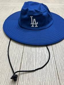 Cappello berretto Los Angeles Dodgers snap back blu MLB baseball sole boonie outdoor uomo - Foto 1 di 5