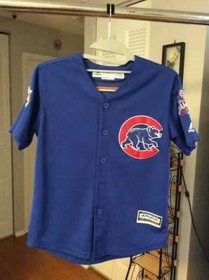 Chicago Cubs #44 Rizzo 2016 World Series Champions Jersey Youth Kids Small - Image 1 of 4