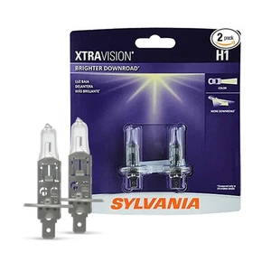 SYLVANIA H1 XtraVision Halogen Bulbs – Reliable High/Low Headlights (2 Pack) - Picture 1 of 7